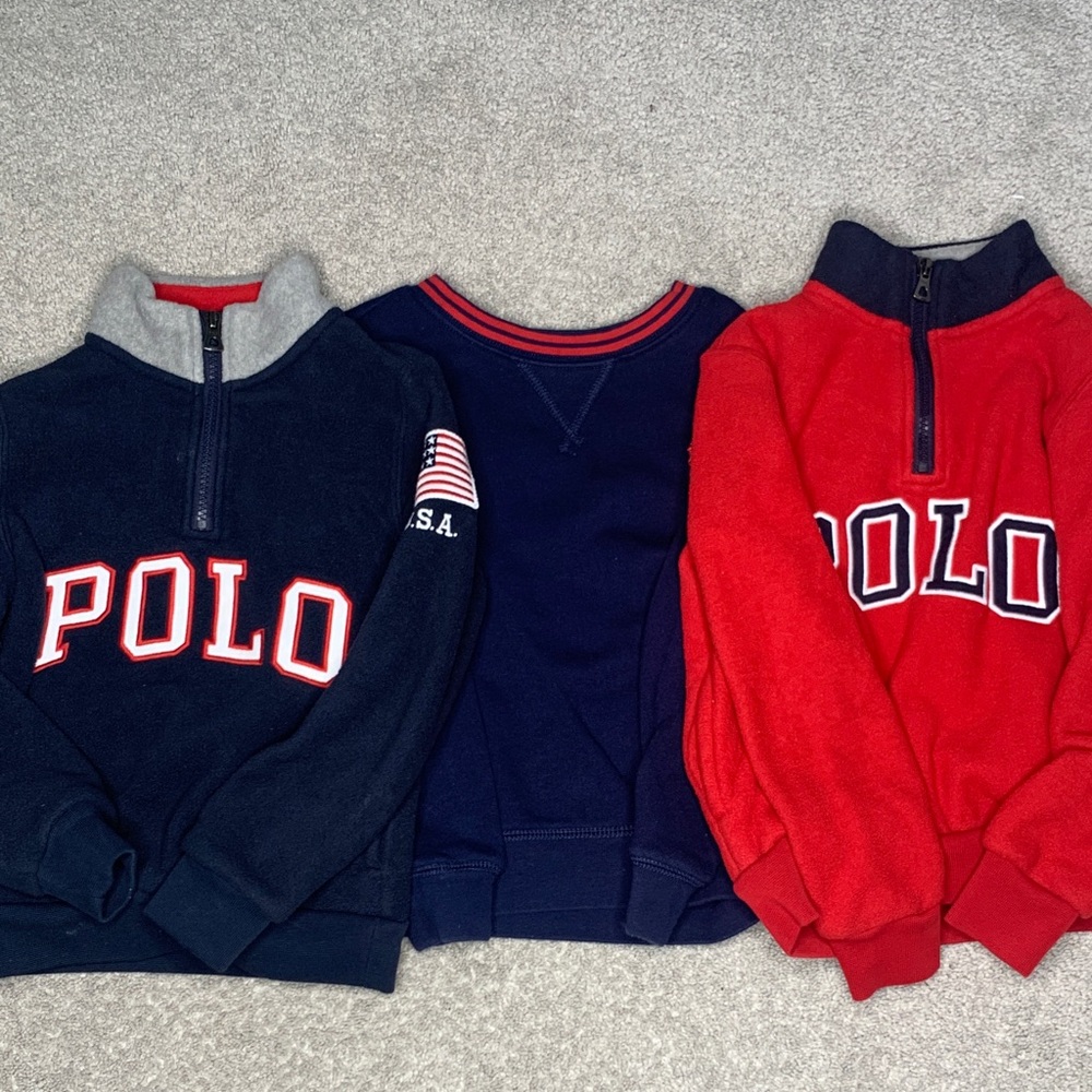 3 Polo Sweaters For Boys